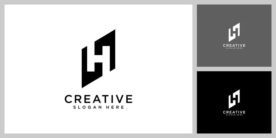 Initial letter H logo vector design Stock Illustration