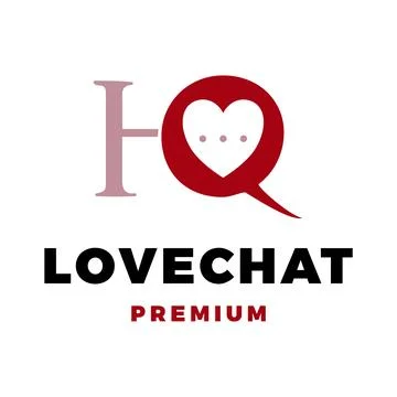 Initial Letter H Love Chat Icon Vector Logo Template Illustration Design Stock Illustration