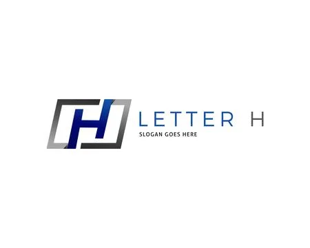 Initial Letter H Symbol Design Template Elements イラスト素材