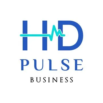 Initial Letter HD Pulse Icon Logo Design Template Stock Illustration