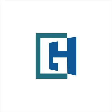 Initial letter hg or gh logo design template Stock-Illustration