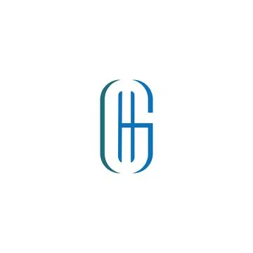 Initial letter hg or gh logo design template Stock-Illustration