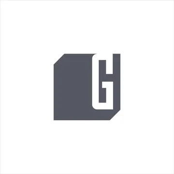 Initial letter hg or gh logo design template Stock Illustration