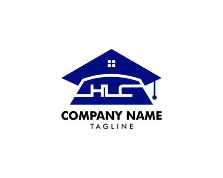 Initial Letter HLC Home Schooling Logo Designs Template 스톡 일러스트