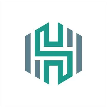 Initial letter hs logo or sh logo vector design template Stock Illustration