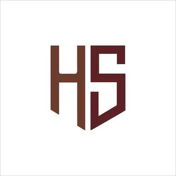 Initial letter hs logo or sh logo vector design template Stock Illustration