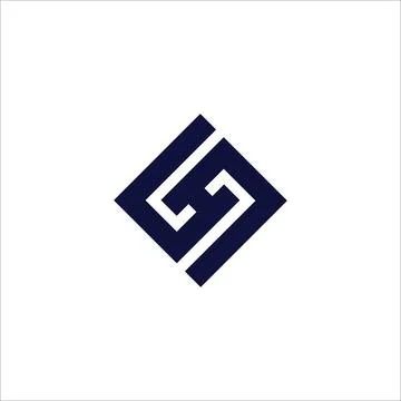 Initial letter hs logo or sh logo vector design template Stock Illustration