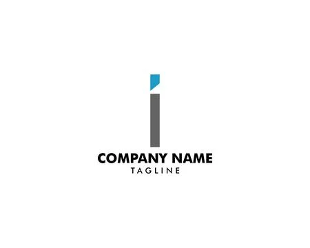 Initial Letter I Logo Template Design Illustrazione stock
