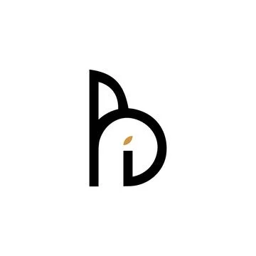 Initial letter ib logo or bi logo vector design template Stock-Illustration