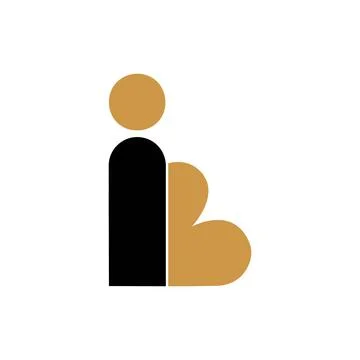 Initial letter ib logo or bi logo vector design template Stock Illustration
