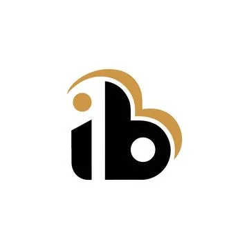 Initial letter ib logo or bi logo vector design template Stock-Illustration