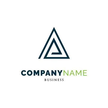 Initial Letter A Icon Logo Design Template Stock Illustration