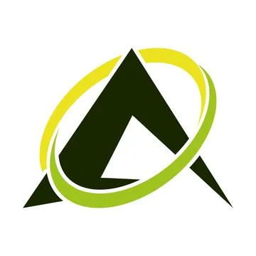 Initial Letter A Icon Logo in Modern Minimal Style for Branding and App Desig Stock Illustration