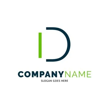 Initial Letter ID Icon Vector Logo Template Illustration Design Stock Illustration