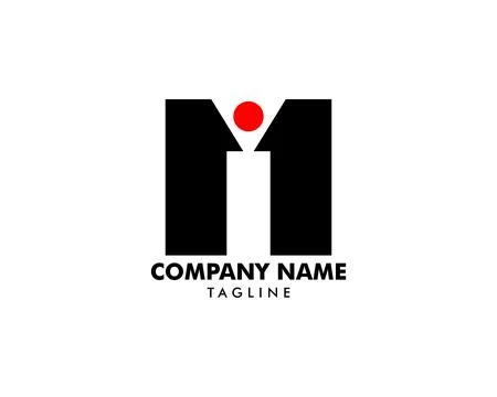 Initial Letter IM Logo Template Design Stock Illustration