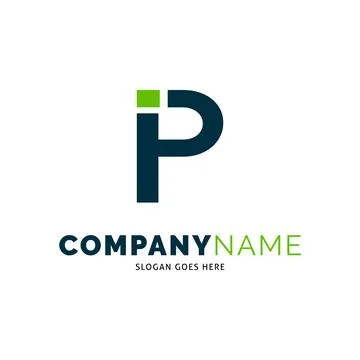 Initial Letter IP Icon Vector Logo Template Illustration Design Stock Illustration