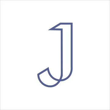 Initial letter j logo or jj logo vector design template Stock Illustration