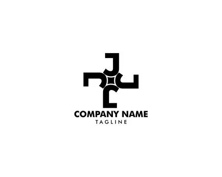 Initial Letter J Logo Template Design Stock Illustration