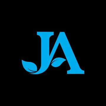 Initial letter ja logo or aj logo vector design template Stock Illustration