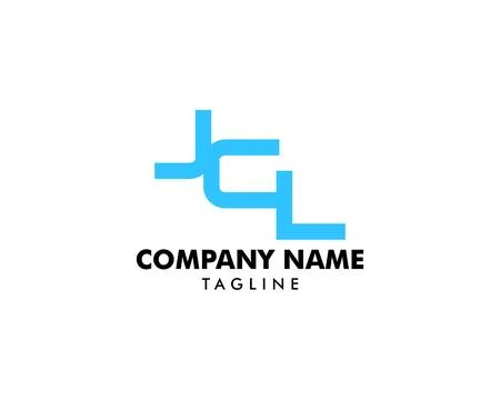 Initial Letter JCL Logo Template Design Stock Illustration
