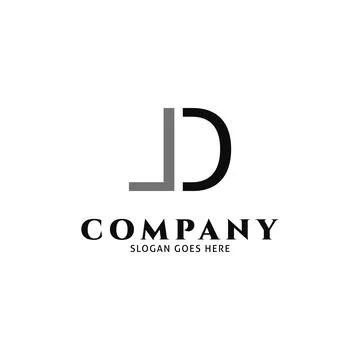 Initial Letter JD Icon Vector Logo Template Illustration Design Stock Illustration