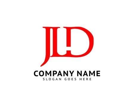 Initial Letter JLD Logo Template Design Stock Illustration