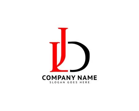 Initial Letter JLD Logo Template Design Stock Illustration