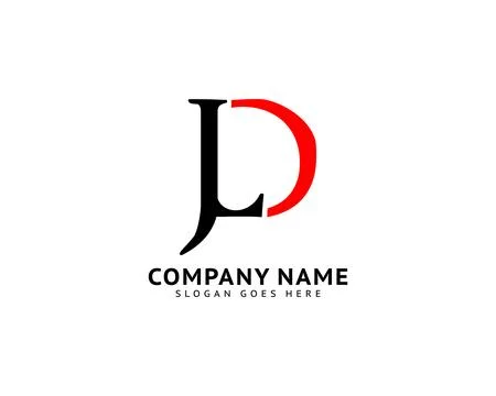 Initial Letter JLD Logo Template Design Stock Illustration