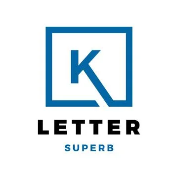 Initial Letter K Icon Logo Design Template Stock Illustration