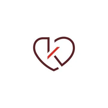 Initial letter k logo or kk logo vector design template Stock Illustration