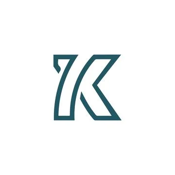 Initial letter k logo or kk logo vector design template Stock Illustration