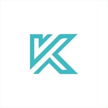 Initial letter k logo or kk logo vector design template Illustrazione stock