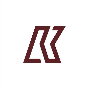 Initial letter k logo or kk logo vector design template Illustrazione stock