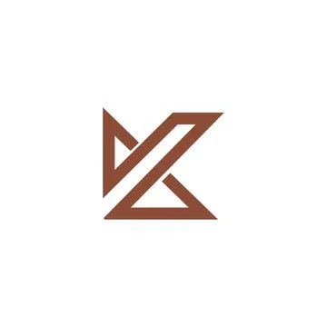 Initial letter k logo or kk logo vector design template Illustrazione stock
