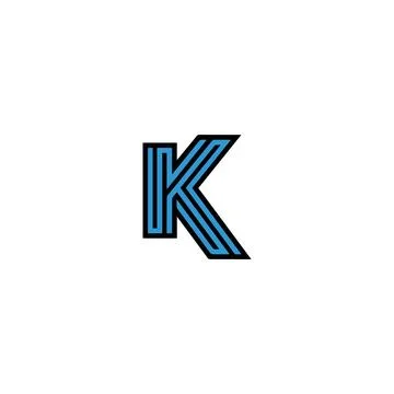 Initial letter k logo or kk logo vector design template Stock Illustration