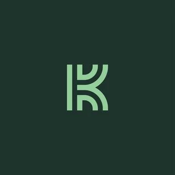 Initial letter K symbol logo design Stock Illustration
