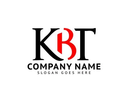 Initial Letter KBT Logo Template Design Stock Illustration