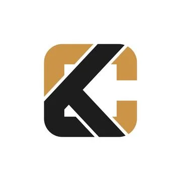 Initial letter kc logo or ck logo vector design template Stock Illustration