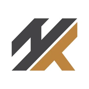 Initial letter kh logo or hk logo vector design template Stock Illustration