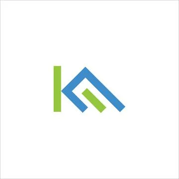 Initial letter km logo or mk logo vector design template Stock-Illustration