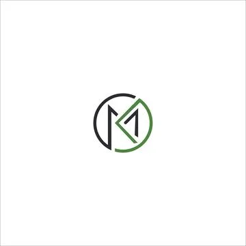 Initial letter km logo or mk logo vector design template Stock Illustration