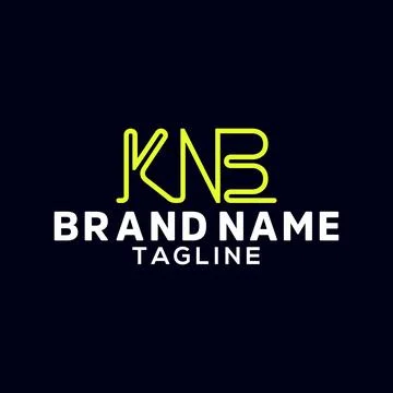 Initial Letter KNB Logo Template Vector Design. Stock Illustration