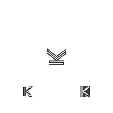 Initial letter KS logo or SK logo vector design template Stock-Illustration