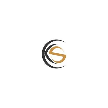 Initial letter KS logo or SK logo vector design template Stock Illustration
