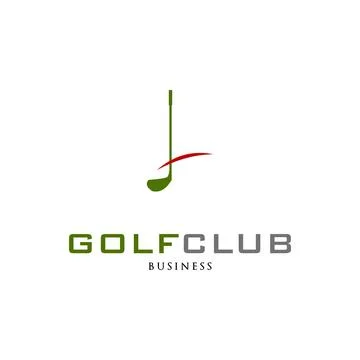 Initial Letter L Golf Club Icon Logo Design Template Stock Illustration