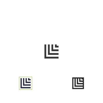 Initial letter l logo or ll logo vector design template Stock Illustration