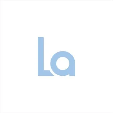 Initial letter la logo or al logo vector design template Stock Illustration