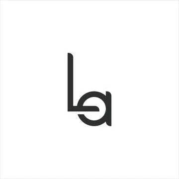 Initial letter la logo or al logo vector design template Stock Illustration