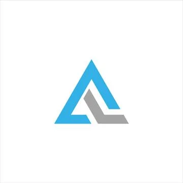 Initial letter la logo or al logo vector design template Stock Illustration