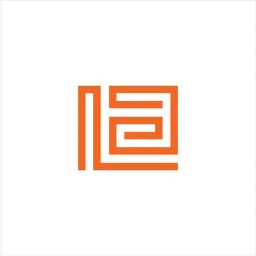 Initial letter la logo or al logo vector design template Stock Illustration